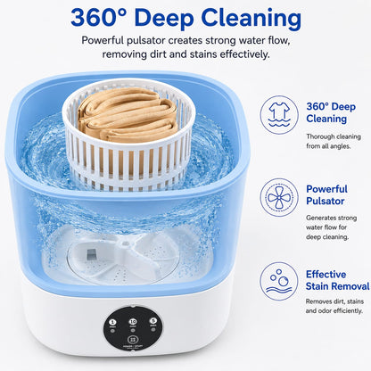Portable Foldable Mini Washing Machine and Dryer: Your All-in-One Laundry Solution